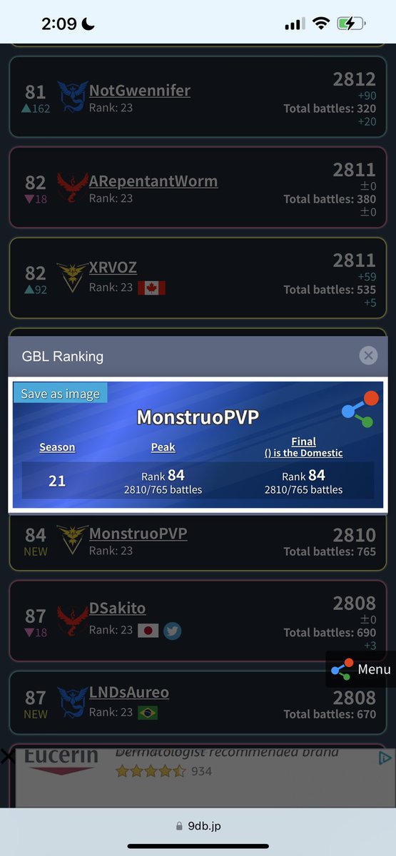 MonstruoPVP, whoever you are, you should be ashamed of yourself. You make a mockery of Pokémon Go PvP by abusing a glitch in the game at the moment. You belittle hardworking trainers who put time; money &amp; effort into climbing the GBL ladder. Stop ruining GBL for honest players.