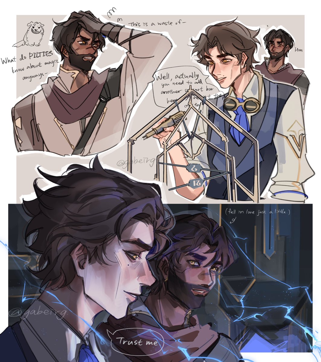 gabeirg's tweet photo. More Zaunite Jayce and Piltovian Viktor thoughts #jayvik https://t.co/5QJNNFXDbU