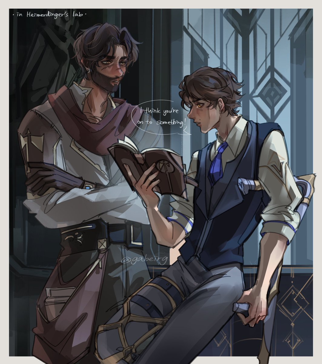 gabeirg's tweet photo. More Zaunite Jayce and Piltovian Viktor thoughts #jayvik https://t.co/5QJNNFXDbU