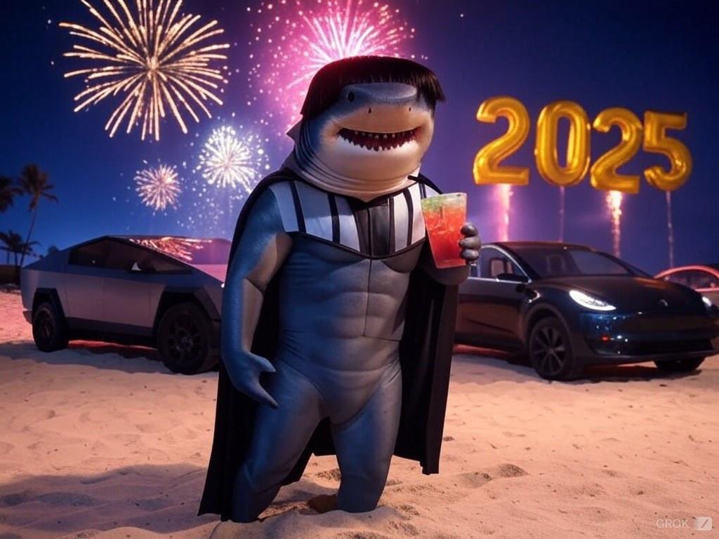 DarthMegalodon's tweet photo. Grok must have been at my NYE party because this is a perfect representation https://t.co/Cvo89AOfWt