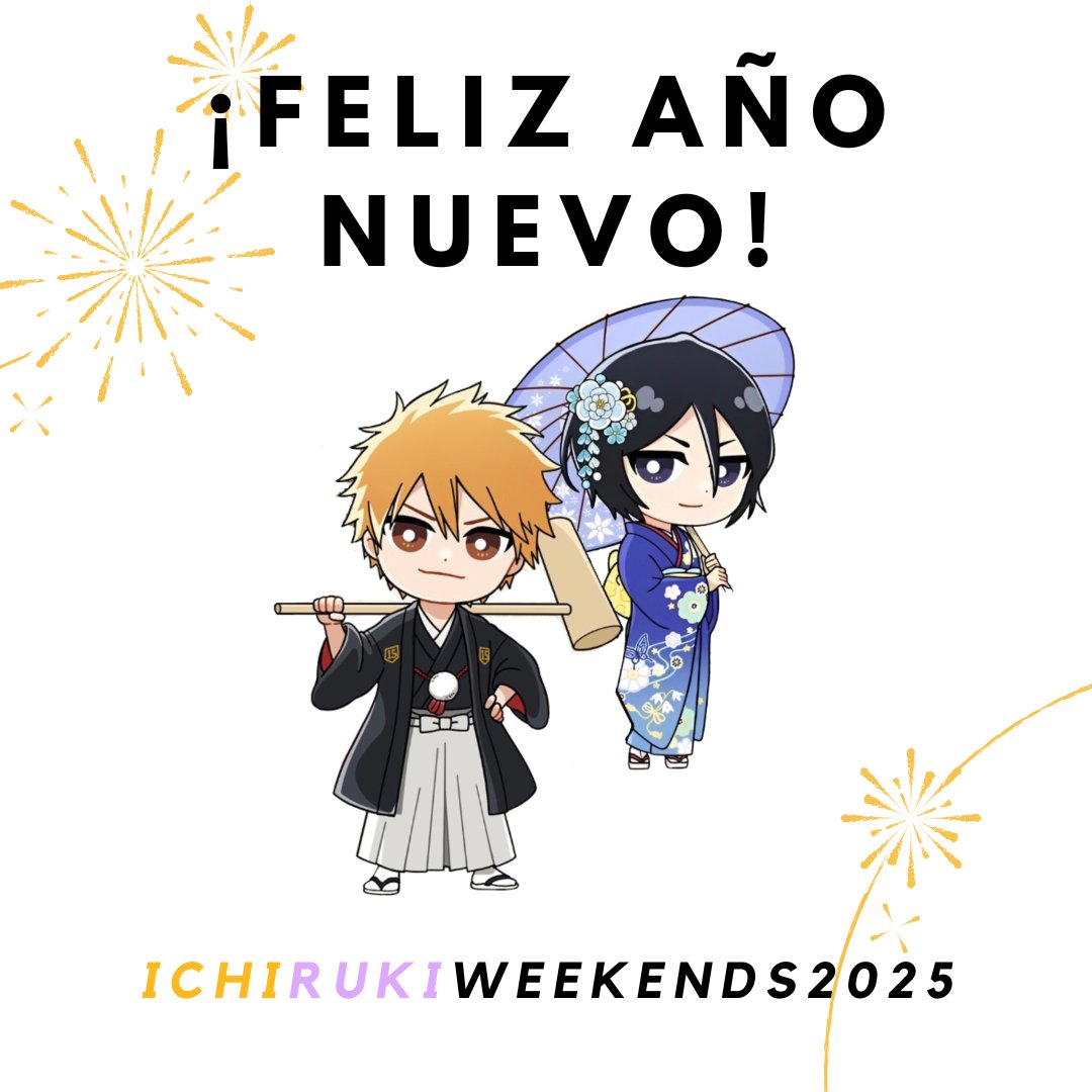 IchirukiW1's tweet photo. ¡Feliz año nuevo! Esperamos que hayan pasado bien y comiendo rico estos días, que esté año sea de metas y logros para ustedes.
Estaremos preparándonos para traerles una dinámica bonita y divertida para ustedes, festejando al Ichiruki 🧡💜. (1/2)
#ichirukiweekends #ichiruki https://t.co/RAC5S5A2yz