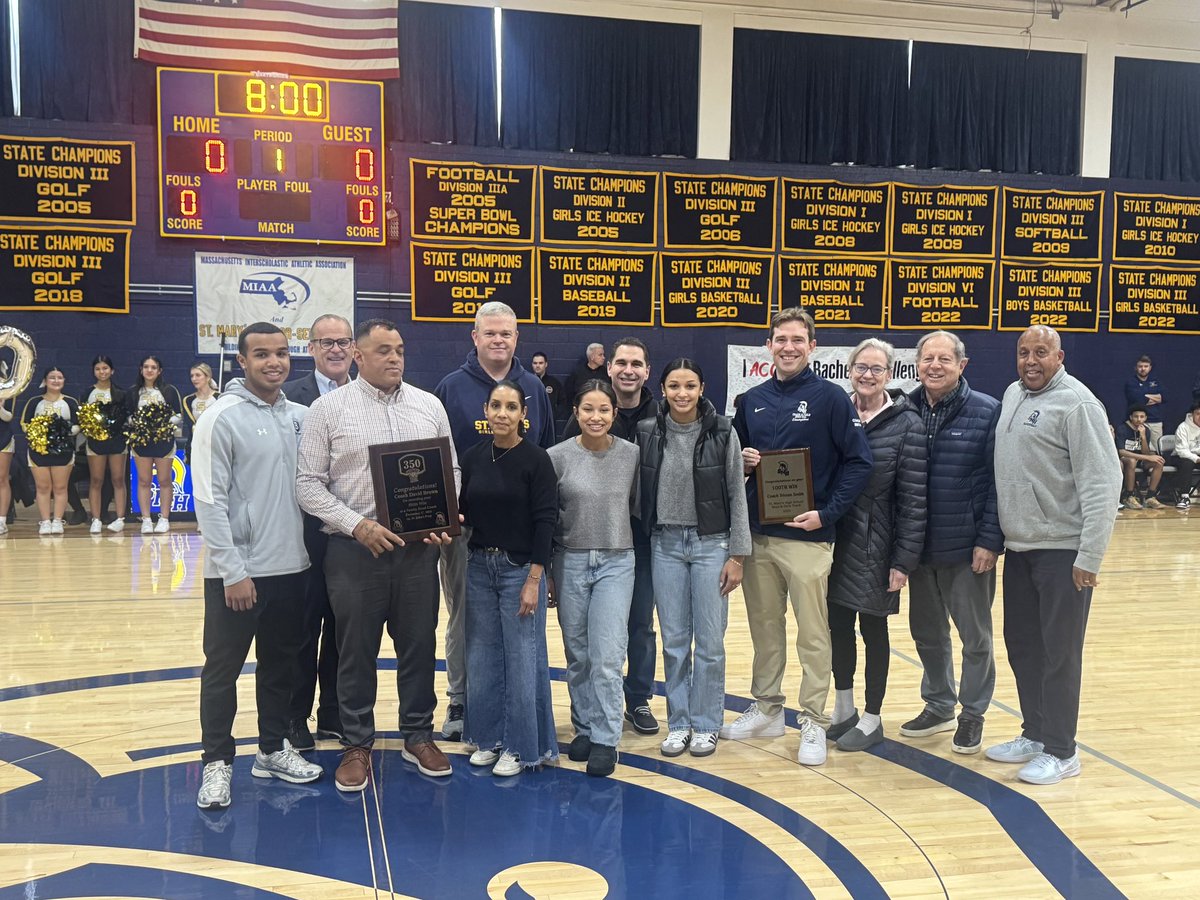 St. Mary's Spartans (@stmarysspartans) on Twitter photo Congratulations to St. Mary’s coach Tristan Smith (track/100 wins) and David Brown (basketball/350 wins) who were recognized before today’s basketball game for reaching significant coaching milestones. <a href="/ItemSports/">ItemSports</a> <a href="/GlobeSchools/">Boston Globe Schools</a> <a href="/BostonHeraldHS/">Danny Ventura</a> <a href="/SMHBoysBball/">St.Marys Basketball</a> <a href="/StMarys_XCTF/">St. Mary's (Lynn) XC/Track and Field</a> Congratulations to St. Mary’s coach Tristan Smith (track/100 wins) and David Brown (basketball/350 wins) who were recognized before today’s basketball game for reaching significant coaching milestones. <a href="/ItemSports/">ItemSports</a> <a href="/GlobeSchools/">Boston Globe Schools</a> <a href="/BostonHeraldHS/">Danny Ventura</a> <a href="/SMHBoysBball/">St.Marys Basketball</a> <a href="/StMarys_XCTF/">St. Mary's (Lynn) XC/Track and Field</a>