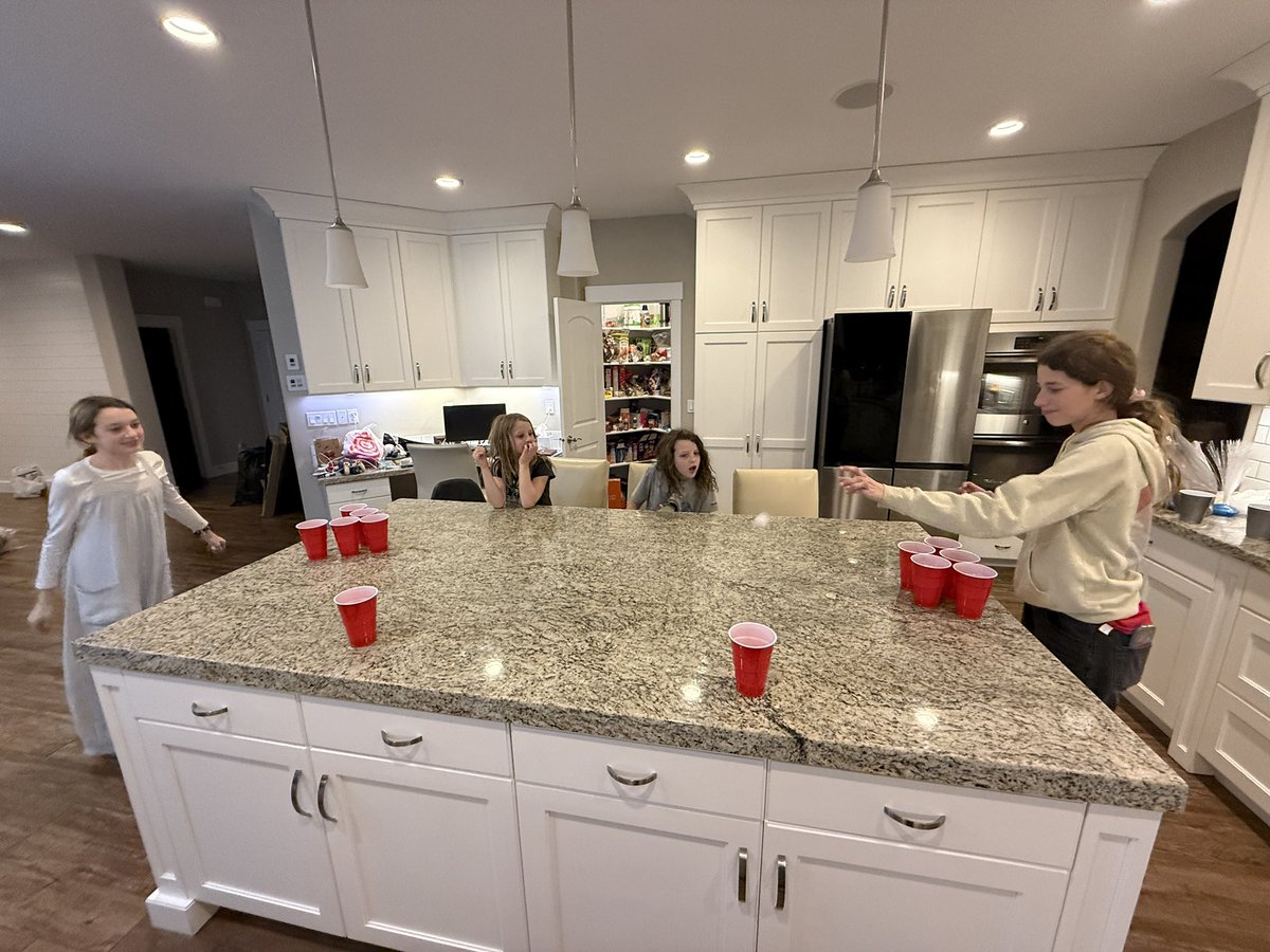4theSteve's tweet photo. Fun NYE with the girls!! They scored some fun prizes after some epic matchups (don’t worry, it’s water in the red solo cups 😁). https://t.co/aZqpHJ1fIh