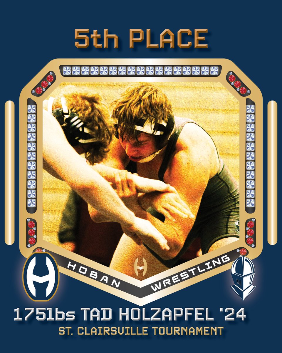 Happy New Year!! The Knights wrestlers ended 2024 with huge wins at the St. Clairsville Tournament, congratulations again to all of our placers! We are also excited to have placed 8th of 30 as a team, great job guys. Looking forward to what 2025 brings us💪⚔️ #GoKnights