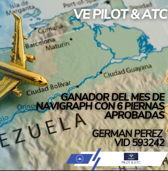 Felicitamos a German  por ser el ganador de el mes de navigraph en diciembre con 6 piernas aprobadas en la división.