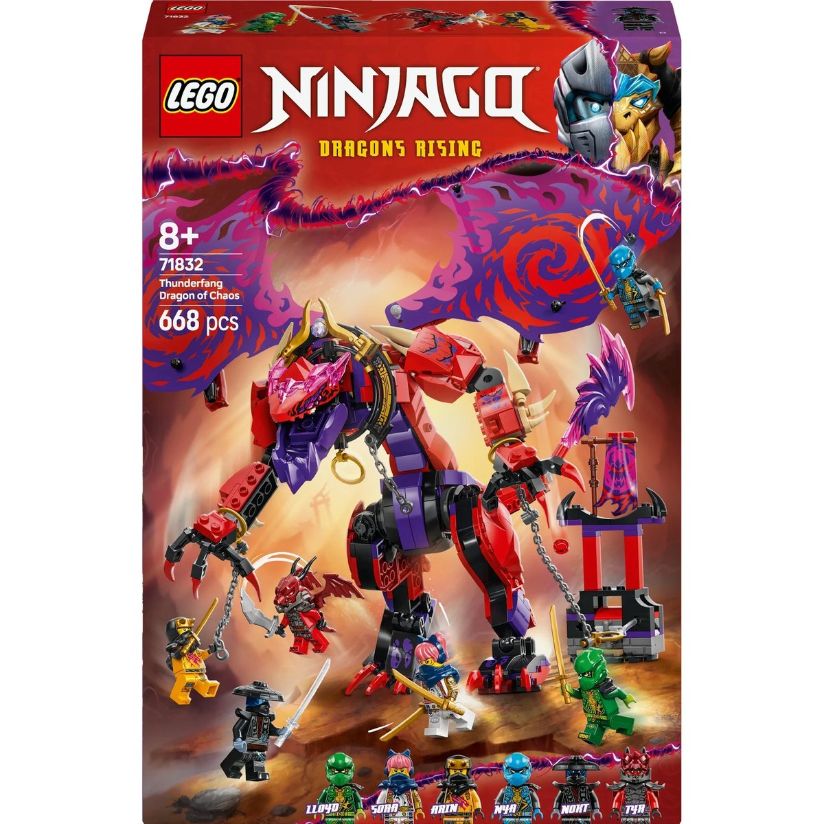 Box art for the March Ninjago Dragons Rising Season 3 sets
