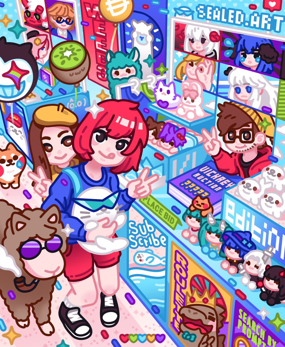 Good Morning ♡(>ᴗ•)
Starting 2025 with:

"Web3 Art Alley" - <a href="/collectrs/">Collectr</a> 7th edition.
Featuring <a href="/sealed_art/">Sealed</a> 🦭 - onchain art marketplace and some sealed frens there, can you find em' all? ✌️✨

Collect now! - on based L2 <a href="/base/">Base</a>
Closes January 31st at 7PM EDT. Thank you