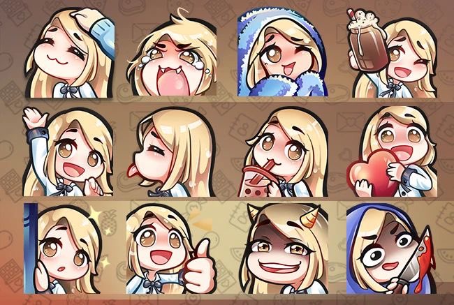 If you need an amazing twitch emotes  at a reasonable price Dm Me :)

#smallstreamer #designer #twitchtv #digitalartist #needartist #commissionopen #newstreamer #Art #Artist #ArtistsOnTwitter #ArtOfTheDay #Creative #Illustration #Painting #Drawing #artcommunity      

(RFW)