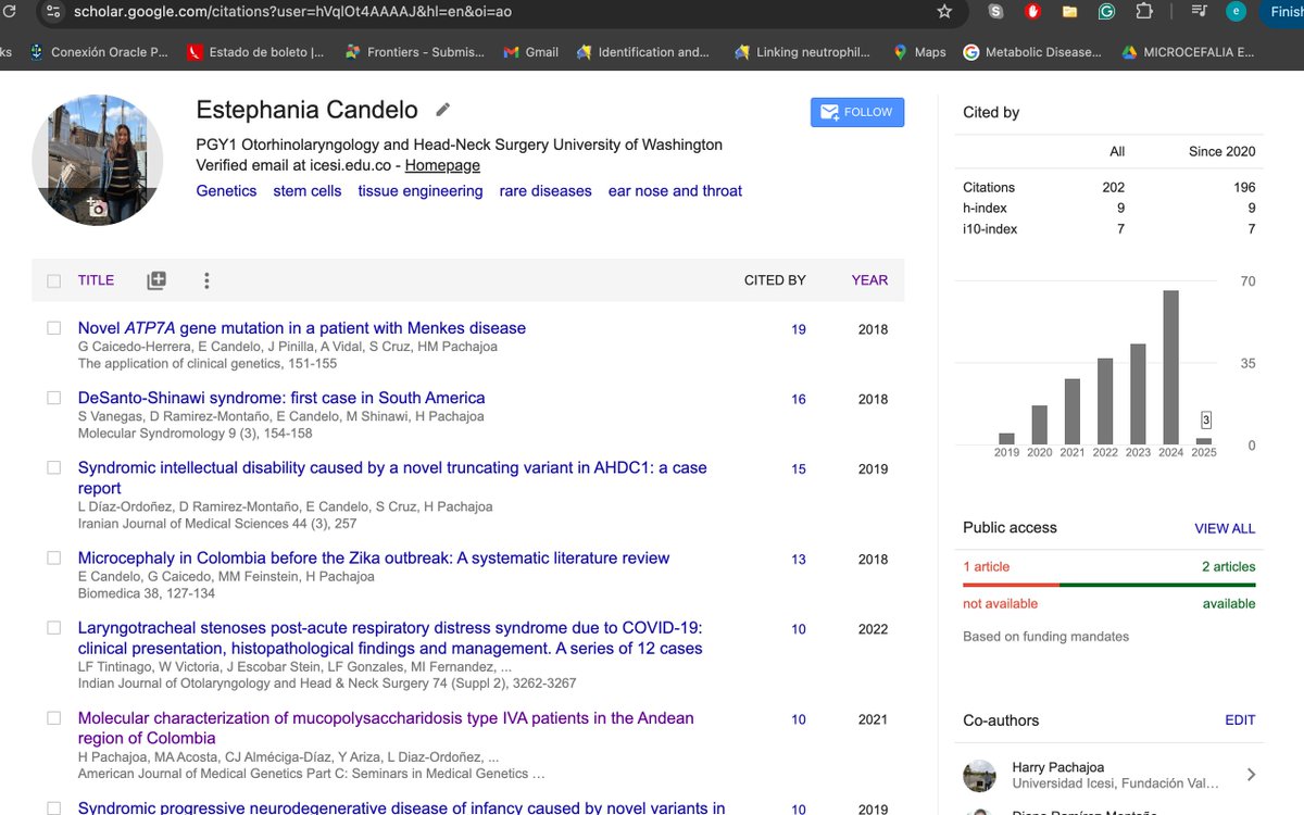 EstephaniaCand2's tweet image. Thrilled to share that my research crossed 200 citations in 2024! 🎉 Looking forward to continuing to impact science and, most importantly, patient care. Let's keep pushing the boundaries together!