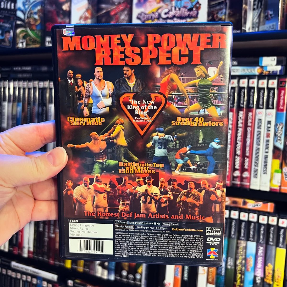 GamerAhmer's tweet photo. Who was a fan of these games? #defjam #defjamrecords #defjamvendetta #videogames #retrogaming #playstation #playstation2 #ps2games #ps2 #gamerahmer #gameroom #music #easports #dmx #ludacris #throwback #nostalgia https://t.co/xKIhnNOSTX