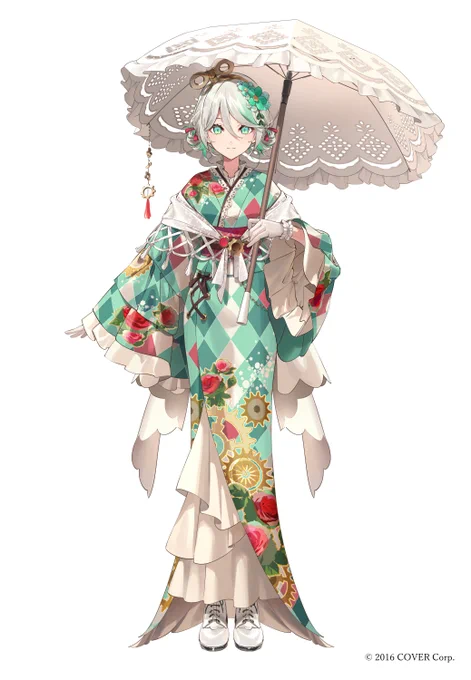 ホロライブEN所属セシリア・イマーグリーン()ちゃんのお正月衣装をお仕立てさせていただきました!よろしくお願いいたします!I designed a new outfit for Cecilia! YOROSHIKU!#JusticeNewYear #CeciNewYear #holoJustice 