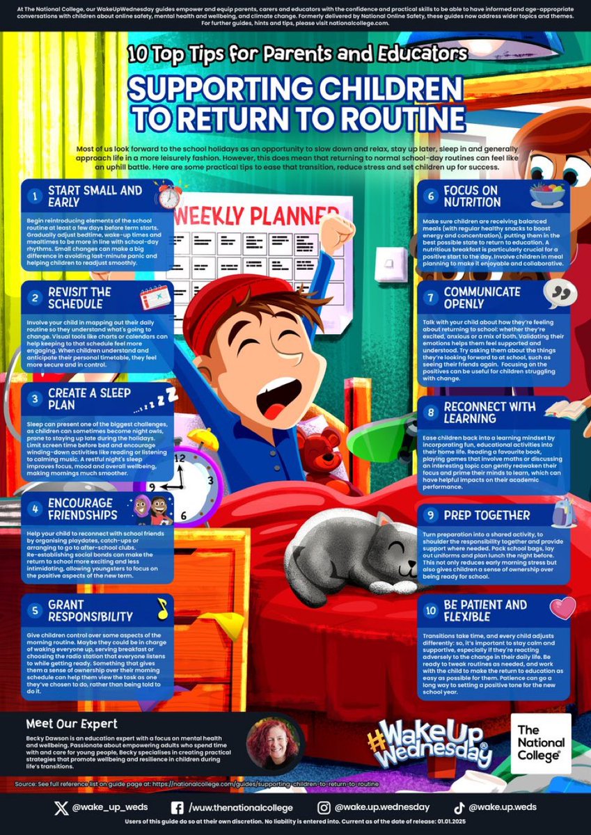 Some good ideas to support the return to school.