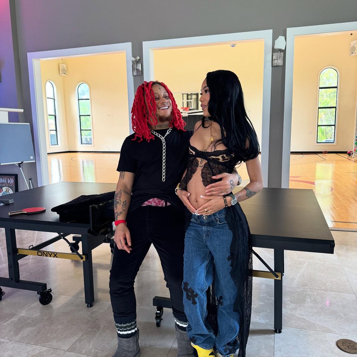 Kurrco's tweet image. Trippie Redd &amp;amp; Coi Leray are expecting their first child together 🙏