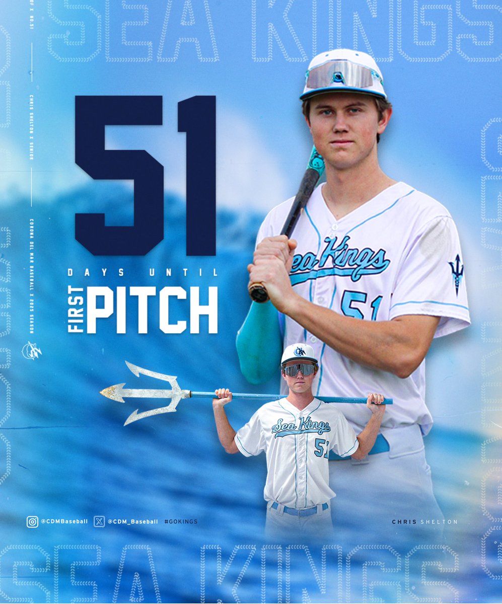 Corona del Mar HS Baseball (@cdm_baseball) on Twitter photo Happy New Year from CDM Baseball.
We are 51 days from opening our season. Meet our Seniors - #51 <a href="/cmshelton51/">Christopher Shelton</a>. Happy New Year from CDM Baseball.
We are 51 days from opening our season. Meet our Seniors - #51 <a href="/cmshelton51/">Christopher Shelton</a>.