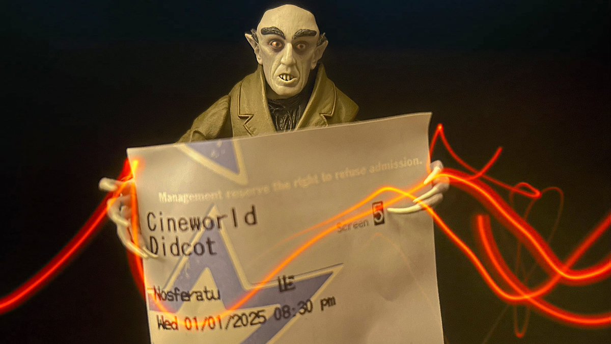 WorldOfBlackout's tweet photo. Watching #Nosferatu, at @Cineworld Didcot...
#CineworldTwitter https://t.co/lFYBTAVibt