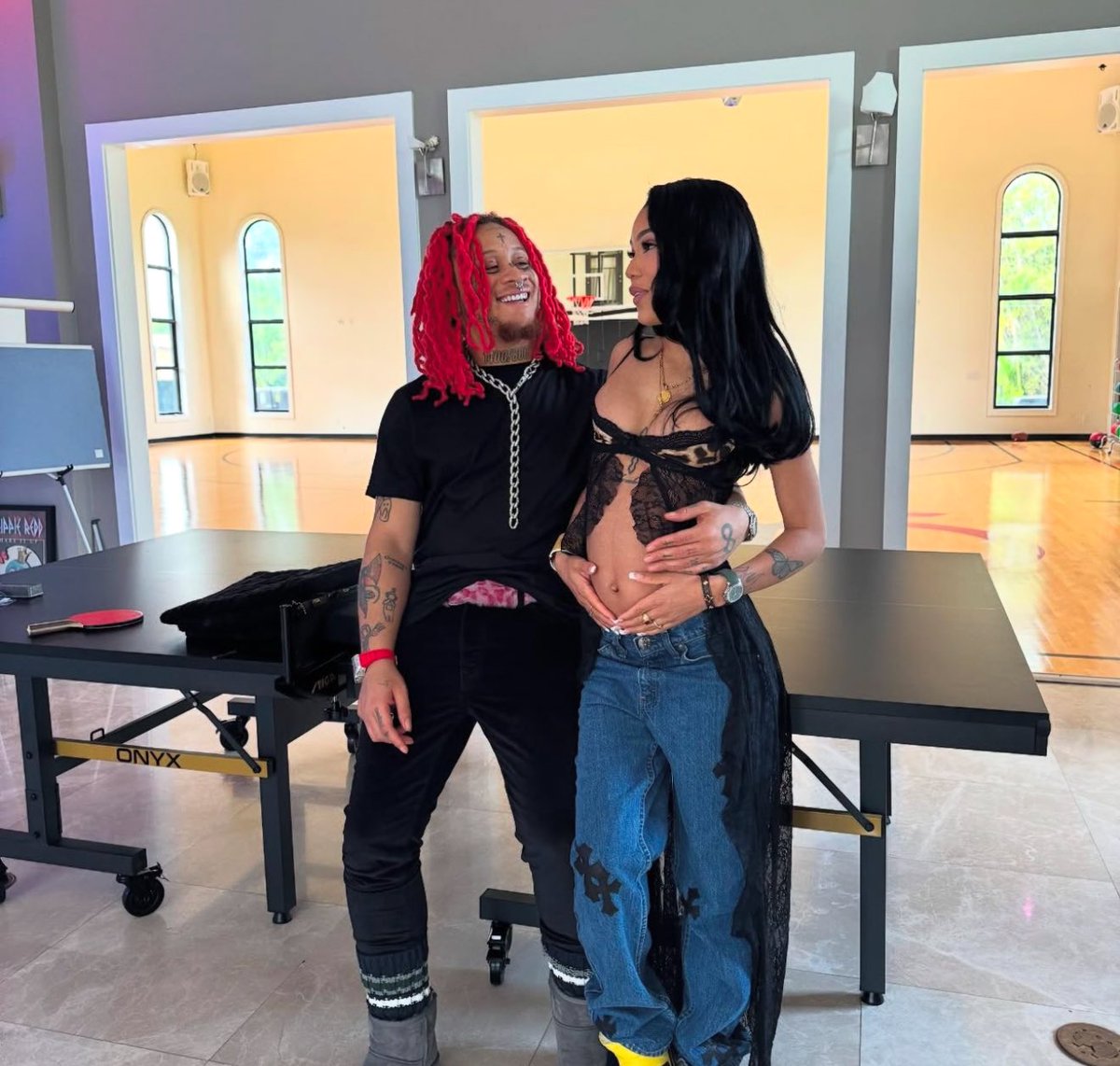 FearedBuck's tweet image. Coi Leray &amp;amp; Trippie Redd just announced they are expecting a child together ❤️
