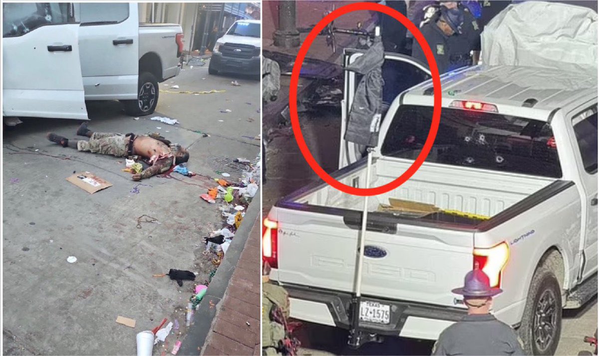 oscarcontrera's tweet photo. He is #ShamsudDinJabbar the New Orleans attacker 42 years old from Beaumont Texas, with ISIS flag on his truck, leaves 10 dead and 35 injured

#neworleansattack https://t.co/UsmUESHHqW