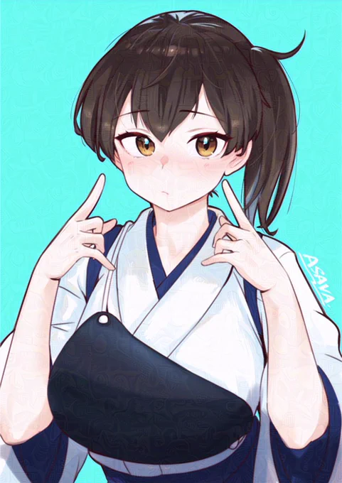 たまにお茶目なポーズしてくれる加賀さん(再 