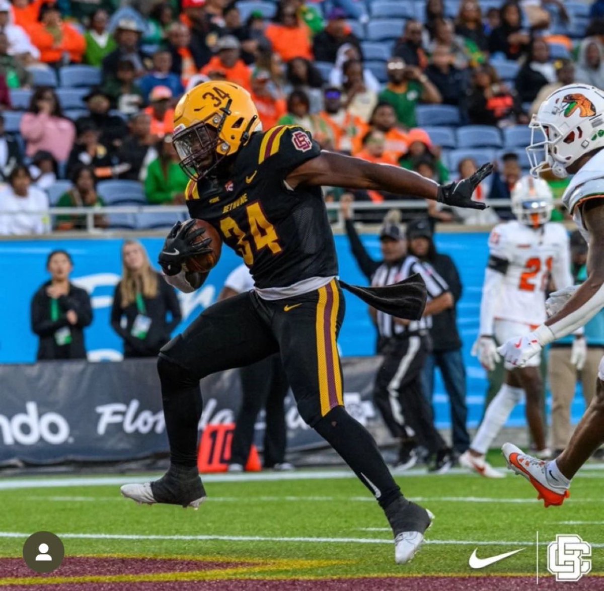 Blessed to receive an offer from Bethune Cookman!💛