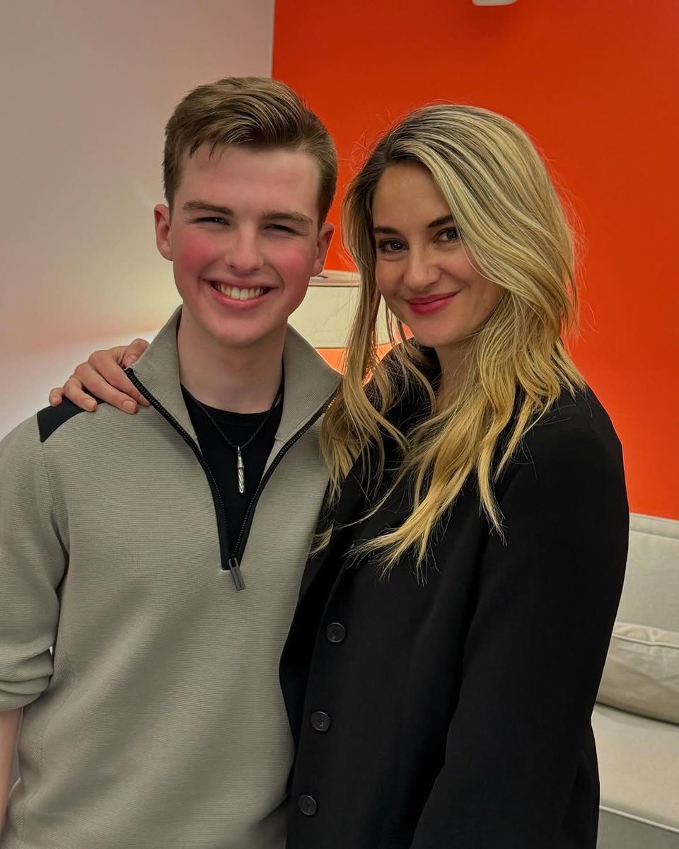 Time flies when you're on #BigLittleLies. 🥹 Shailene Woodley shared a sweet reunion with her onscreen son, Iain Armitage, as he attended a performance of her Broadway play. enews.visitlink.me/yUSZRm
