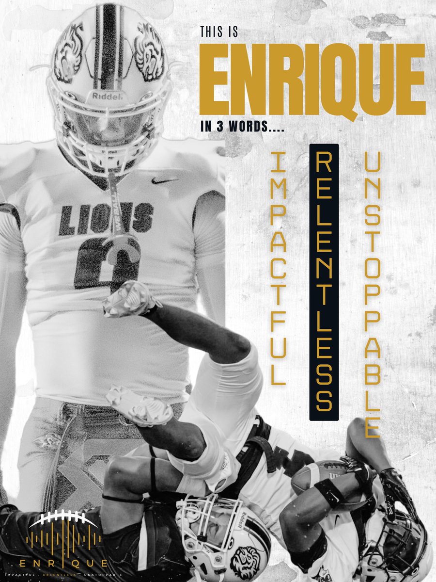 Impactful. Relentless. Unstoppable.

Let me reintroduce myself… Grateful for 2024, ready to create new waves in 2025. Let’s make it unforgettable!

#BlessedAndGrateful 
#FindAWay #LionsDen #TeamCaptain #ClassOf2025 #HungryAndHumble 
#ImpactPlayer #MakingWaves

@FBCoachPR