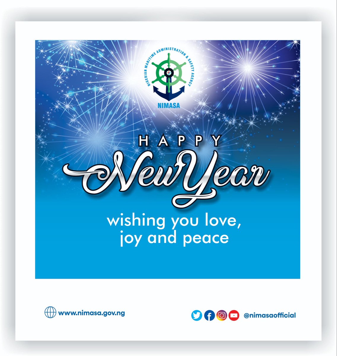Dear Esteemed Stakeholders, 

Happy New Year! 

As we embark on the journey of 2025, I extend my heartfelt gratitude to every one of you for your unwavering commitment and contributions to the growth and progress of the Nigerian maritime sector, particularly in Nigerian. 

The