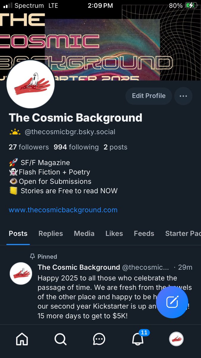 We have popped over to the sky place too. Tune in there for more of your favorite programming. bsky.app/profile/thecos…