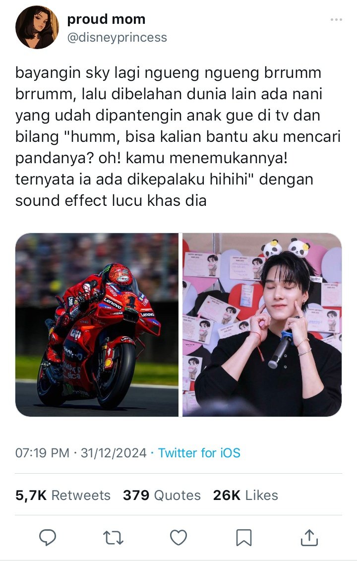 biewriting's tweet photo. kumpulan reaksi publik waktu sky wongravee, si pembalap motogp tunangan sama host stasiun tv anak-anak, nani hirunkit

skynani some tweets au https://t.co/U1YRGeDJV0