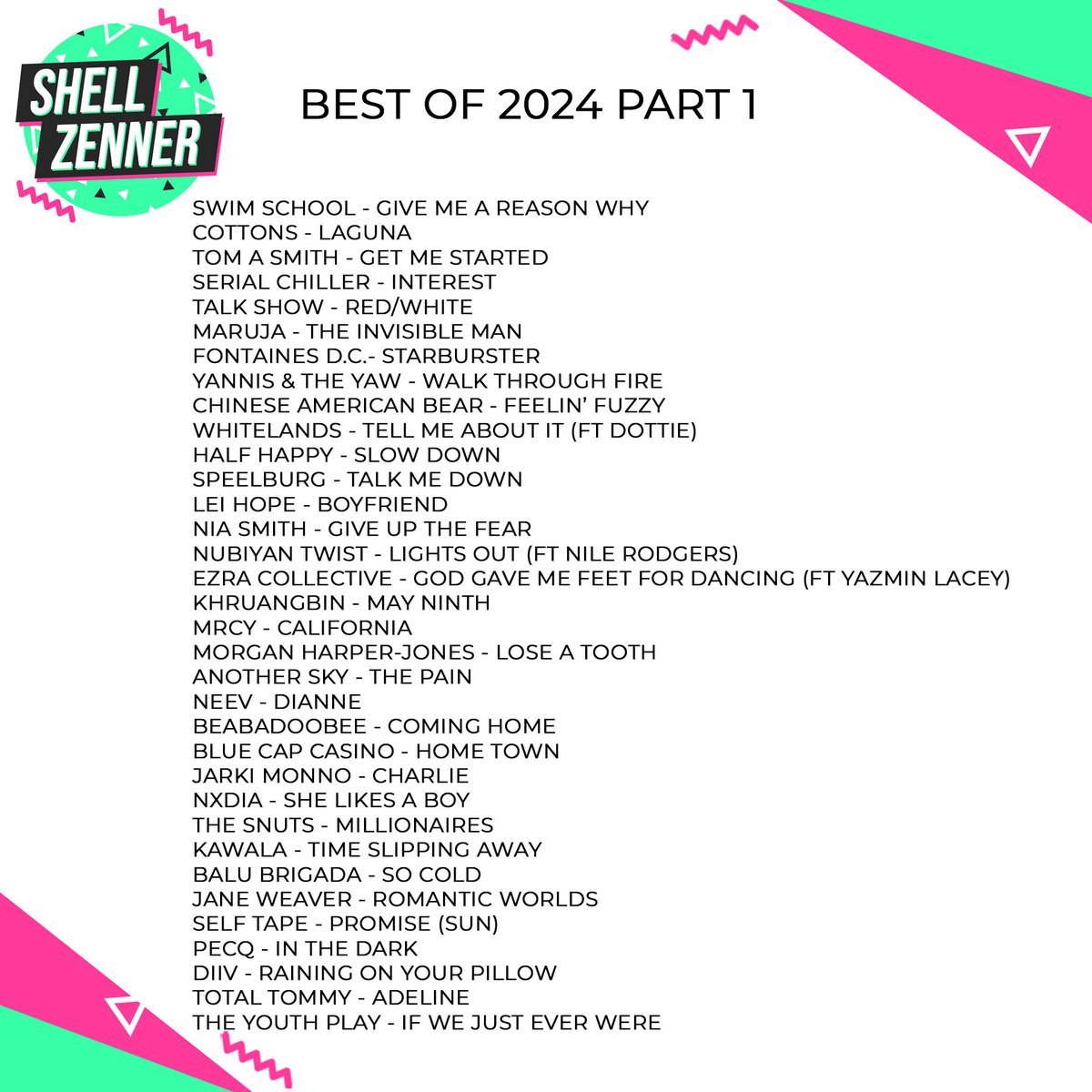 ๐ Shell Zenner ๐ (@shellzenner) on Twitter photo Iโm still not over my best of 2024! an array of incredible artists including:
<a href="/weareswimschool/">Swim School</a> @cottons_band <a href="/tomasmith/">thomas smith</a> @serialchillerband @talkshowtalkshow @marujaofficial @fontainesband <a href="/yannisandtheyaw/">yannisandtheyaw</a> @chineseamericanbear <a href="/whitelandsband/">Whitelandsband</a>
๐ amazingradio.com Iโm still not over my best of 2024! an array of incredible artists including:
<a href="/weareswimschool/">Swim School</a> @cottons_band <a href="/tomasmith/">thomas smith</a> @serialchillerband @talkshowtalkshow @marujaofficial @fontainesband <a href="/yannisandtheyaw/">yannisandtheyaw</a> @chineseamericanbear <a href="/whitelandsband/">Whitelandsband</a>
๐ amazingradio.com