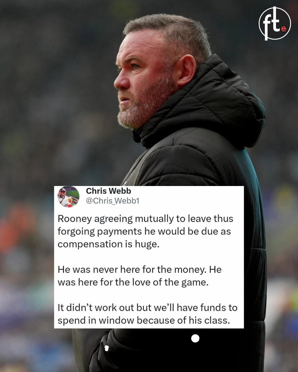 Fair play to Wayne Rooney for this. 👏