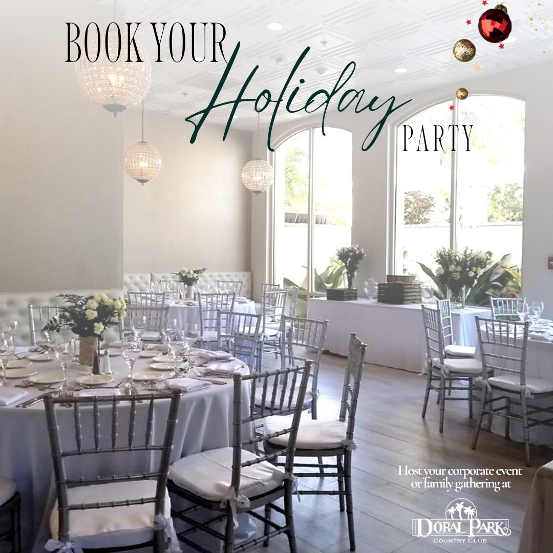 ExtremeHOW's tweet image. Book your holiday party at Doral Park Country Club! Whether it’s a corporate event or a family gathering, our elegant venue and exceptional service will make your celebration unforgettable.
doralpark.org