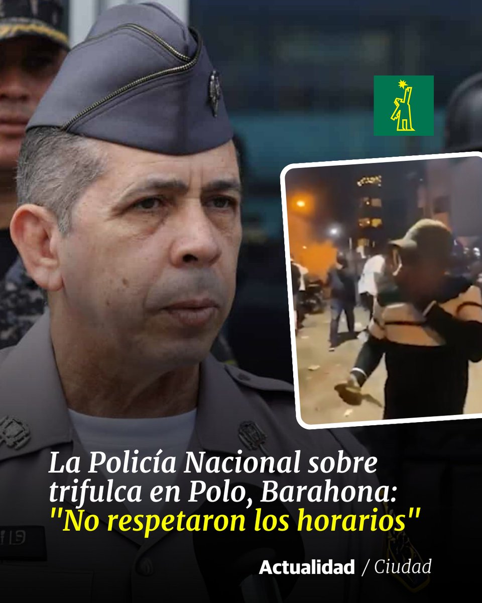 DiarioLibre's tweet image. 🗞 |#NacionalDL| En las redes sociales circula un video, aparentemente grabado en un colmado, donde se observa a ciudadanos y efectivos policiales lanzándose botellas entre sí

🔗ow.ly/rOee50UyxVh

#DiarioLibre #Trifulca #PolicíaNacional