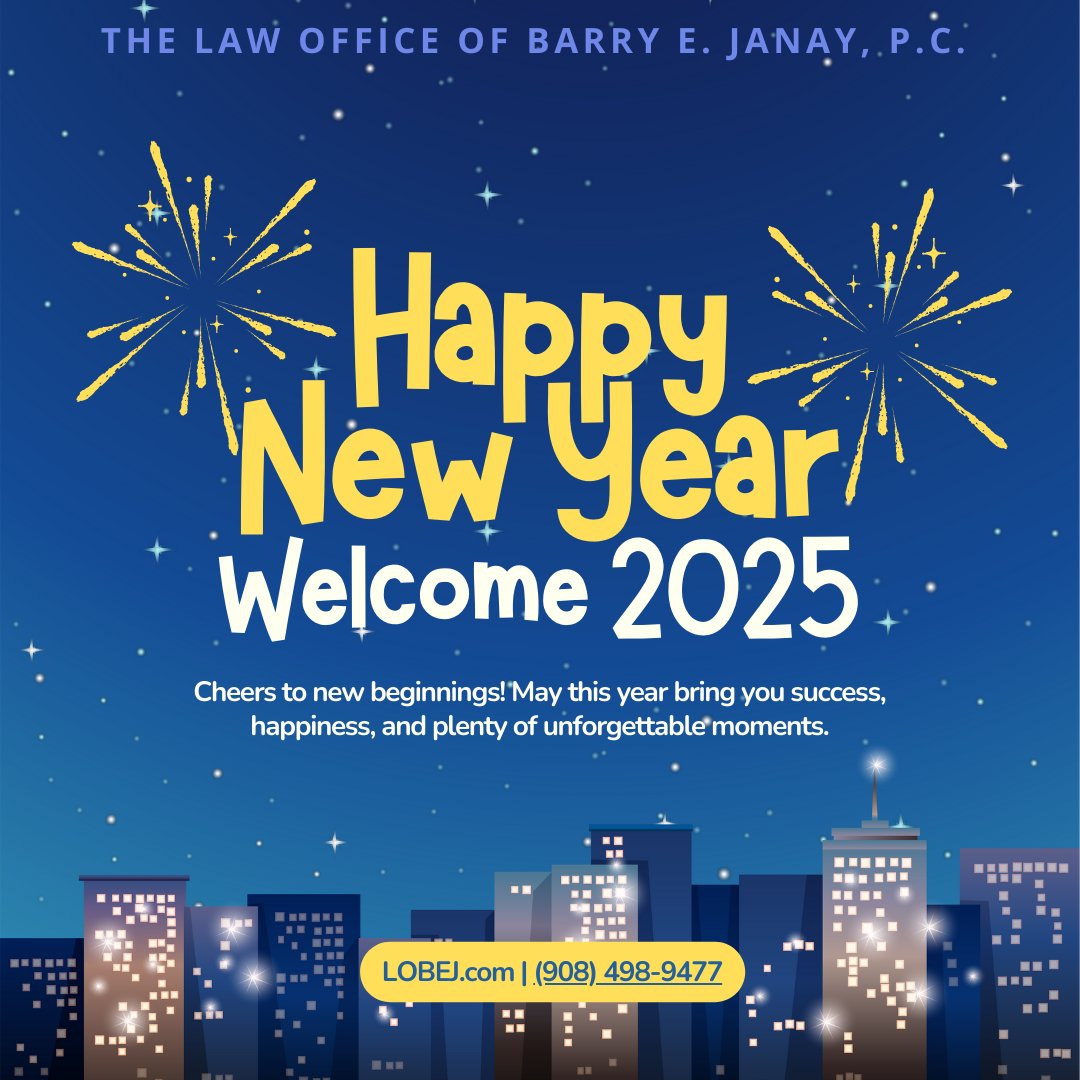 BEJESQ's tweet photo. As we enter 2025, we want to thank our clients, associates, and friends for your continued trust and partnership. Whether you're planning for the future, navigating a legal matter, or simply seeking guidance, our team is here to help you every step of the way.

Here's to a new year filled with health, happiness, and success for you and your loved ones! 

#legalservices #legalcounsel #happynewyear #lobej #newyork #newjersey