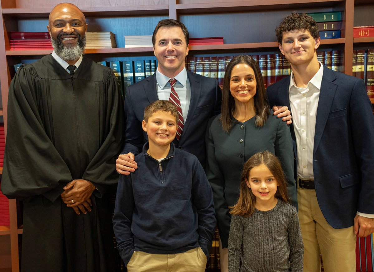 NCAGO's tweet image. Today, Attorney General @JeffJacksonNC took the oath of office to become North Carolina’s 51st Attorney General.