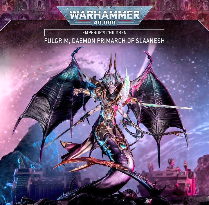 ministomp's tweet photo. 🚨 QUEUE IS OPEN 🚨 

FULGRIM DAEMON PRIMARCH OF SLAANESH

ALREADY 14 IN LINE BUT THIS SHOULDN'T BE ALLOCATED.
(IMMEAN, LORD OF EXCESS, SO GE MADE EXTRA, RIGHT?)

REMEMBER ITS SLAAN NOT SLANN... ONLY THE MOST EXCESSIVE WOULD USE TWO A'S

#warhammer40k https://t.co/yGhbWzP4JV
