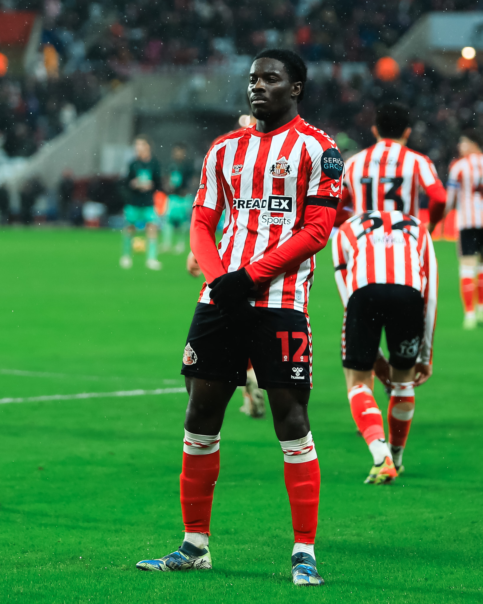 Eliezer Mayenda celebrando el gol. Fuente: Sunderland en "X".
