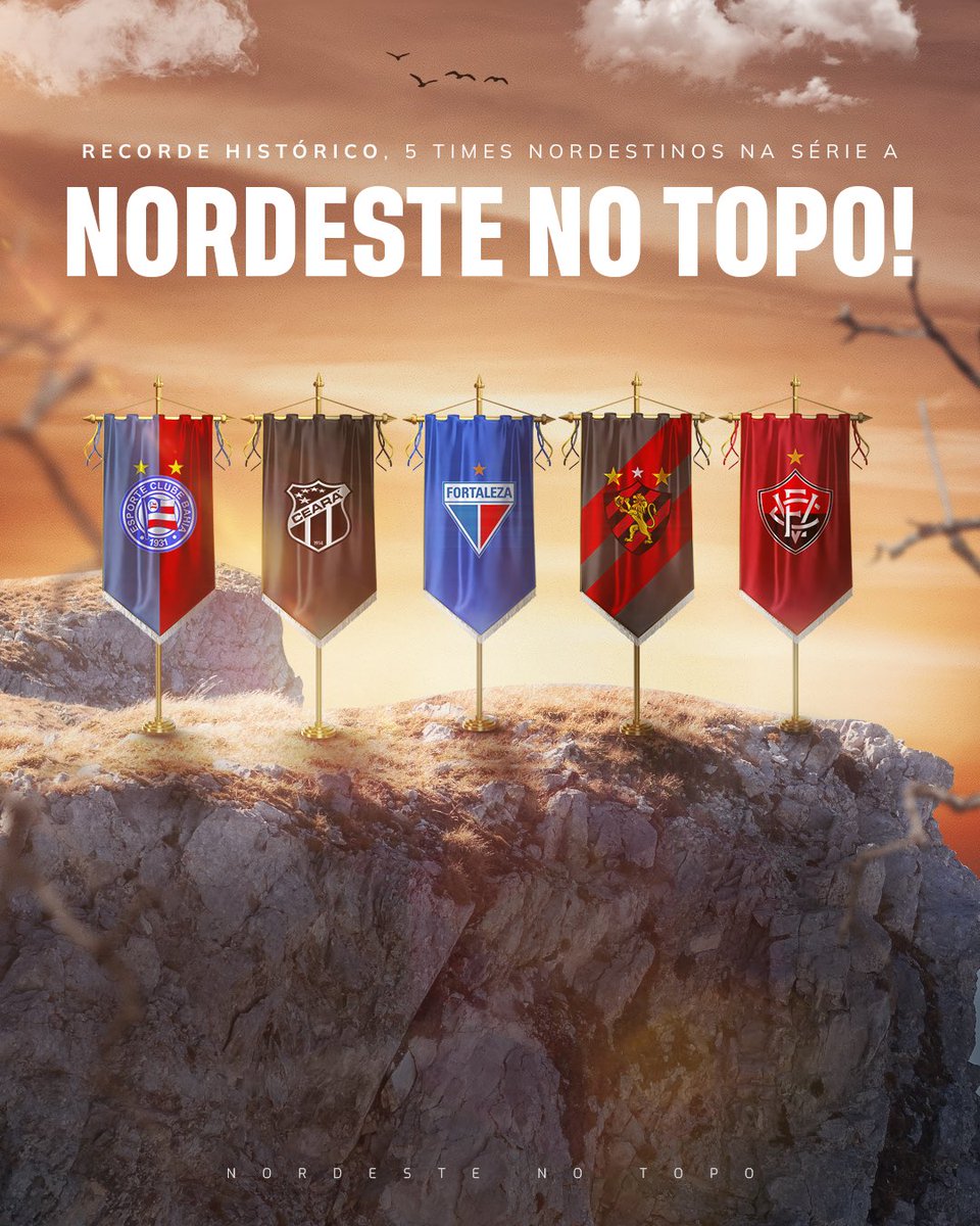 NORDESTE NA SÉRIE A! MARCO HISTÓRICO EM 2025! VAMOS POR MAIS! 

#NordesteNoTopo