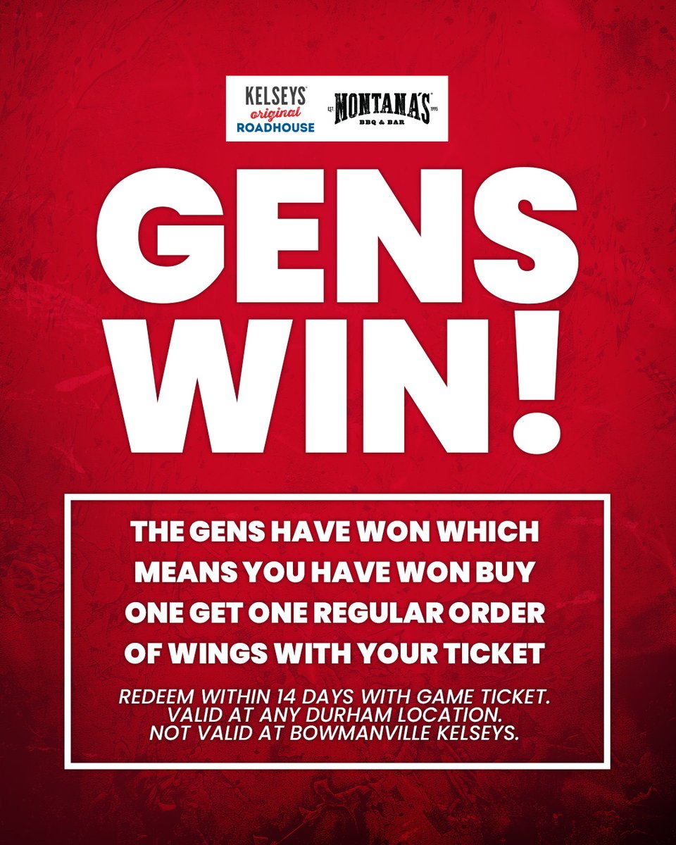Oshawa_Generals's tweet photo. Get yourself some New Year's Day muck ๐งโ๐ณ
#OSHvsOS | @kelseys @MontanasBBQ https://t.co/fPYoMdYixJ