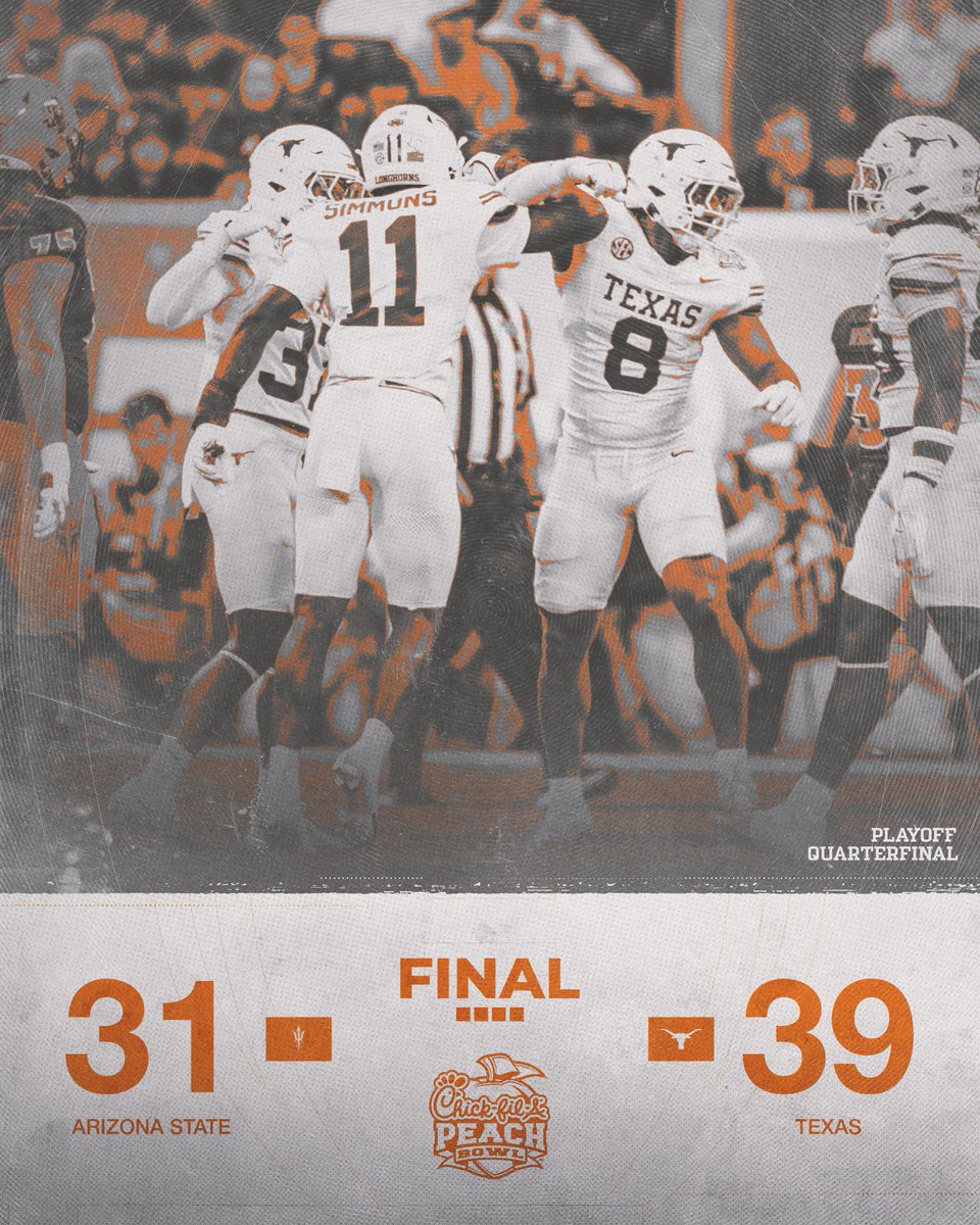 SURVIVE AND ADVANCE 🤘‼️

#HookEm | #CFBPlayoff