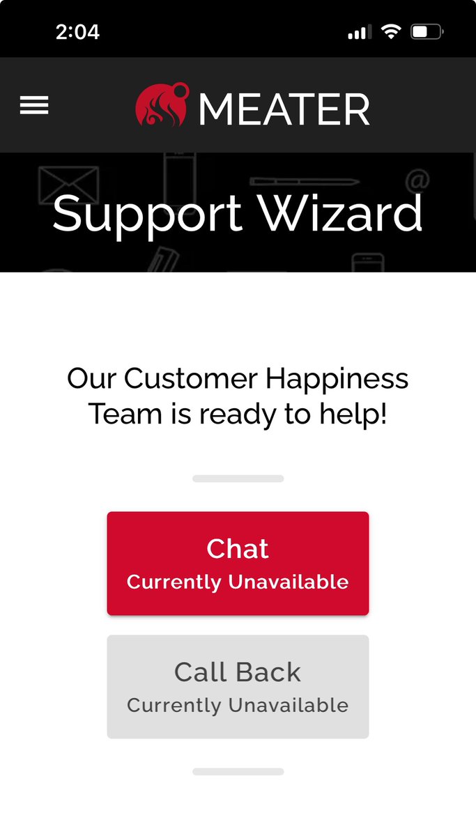 Livid that <a href="/MEATERmade/">MEATER</a> make me resort to socials to get anyone to speak to. Got a lemon of a Block as Christmas gift that worked for 15 mins &amp; now won’t turn on. Now sent on an endless loop of “support” for which there is no end, no solution and certainly no “support”. Don’t buy