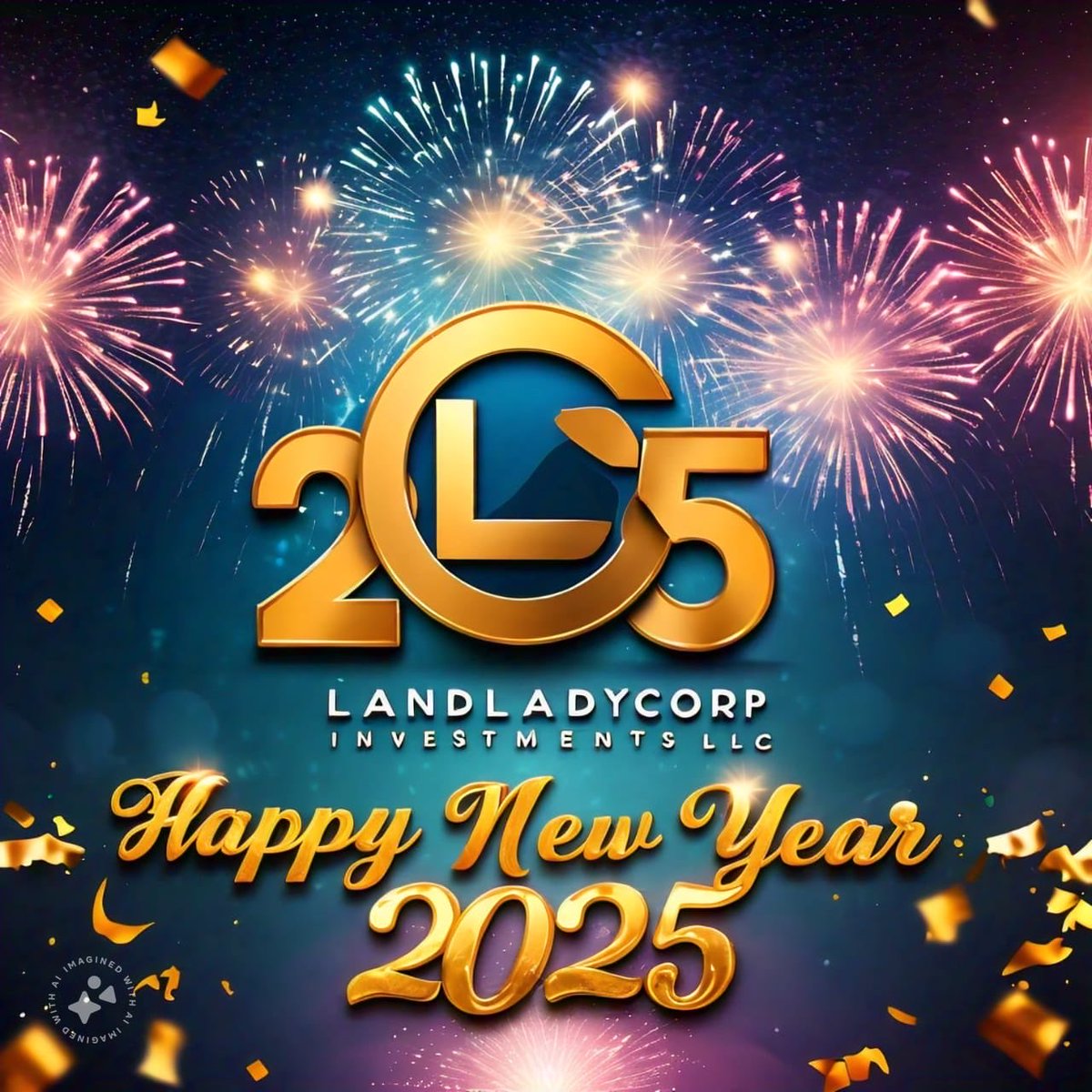 LandLadyCoInvst's tweet photo. 2025 is going to be best year ever. 

Happy new year ��� https://t.co/UtqYX39UJj