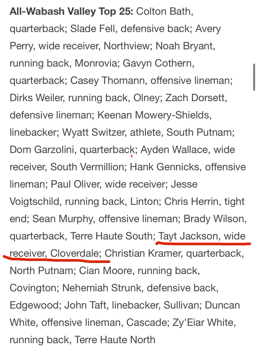 Grateful and blessed to be named to the WVFCA Top 25 List!!!