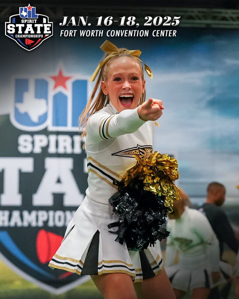 Get ready for the 2025 #UILState Spirit Competition! 🎉 Squads will bring their best routines, energy and school pride to the big stage. Let’s see who’ll rise to the occasion!

📣 bit.ly/UILSpirit
