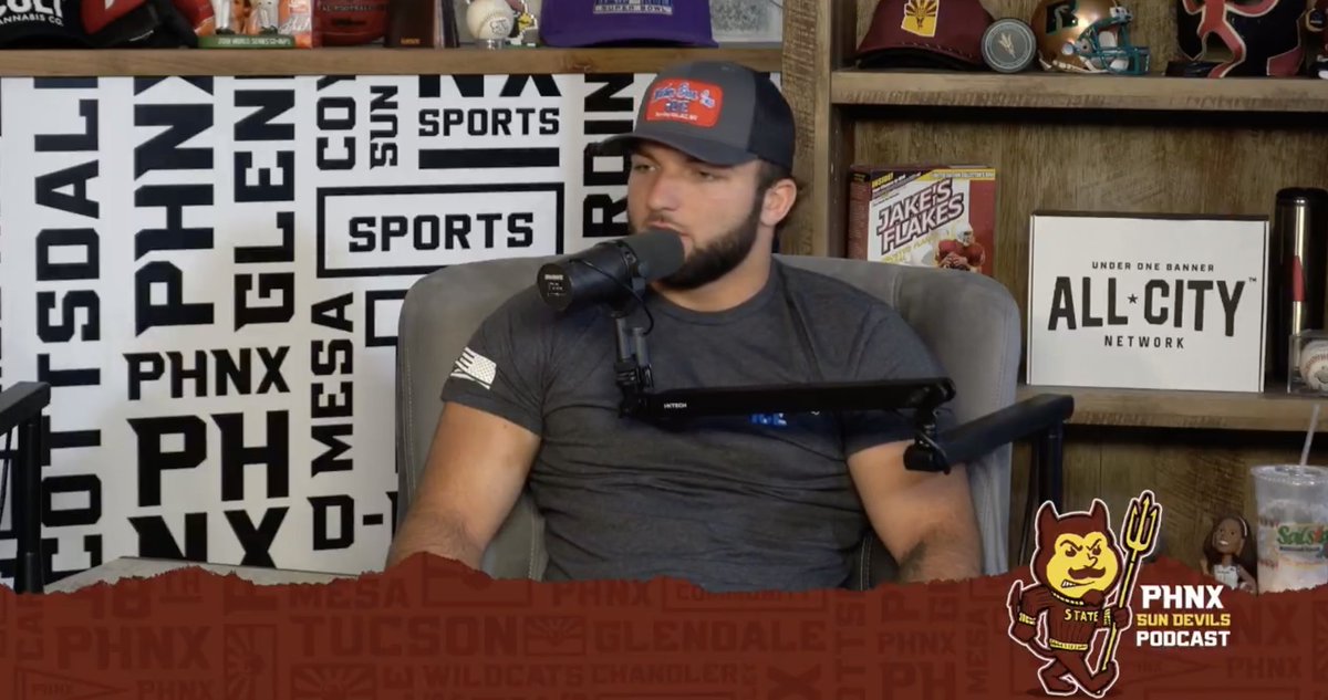 Espo's tweet image. A HUGE shoutout to @ErikRuby, @Anthony_Totri, @shanedieff and Captain Red Beard. Their coverage on @PHNX_SunDevils all season from Big 12 Media Day through the Peach Bowl has been top notch.

They're here all basketball season and covering every aspect of the football offseason.