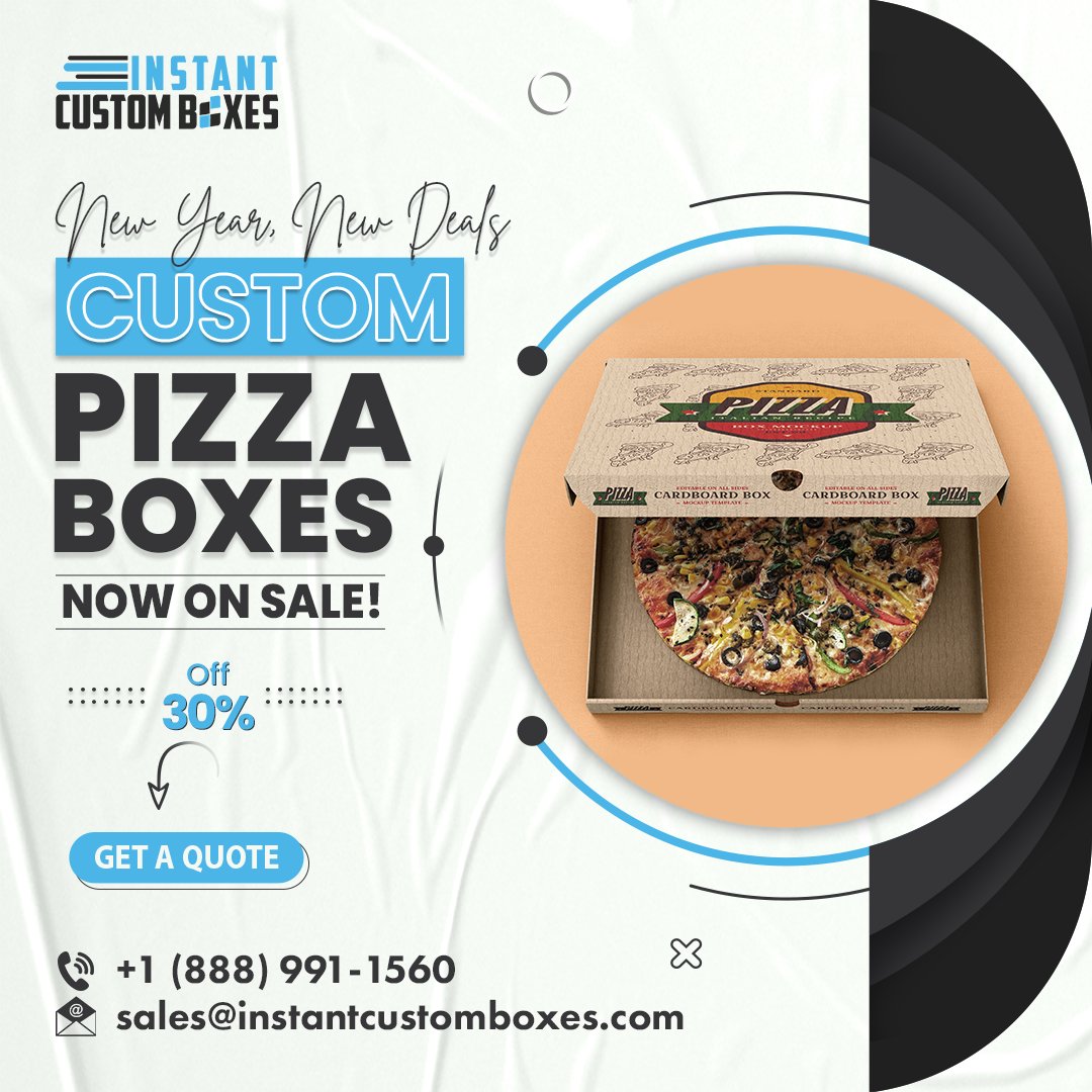 samson_oli51326's tweet image. 🍕 𝗡𝗲𝘄 𝗬𝗲𝗮𝗿, 𝗡𝗲𝘄 𝗗𝗲𝗮𝗹𝘀! 𝗖𝘂𝘀𝘁𝗼𝗺 𝗣𝗶𝘇𝘇𝗮 𝗕𝗼𝘅𝗲𝘀 𝗡𝗼𝘄 𝗼𝗻 𝗦𝗮𝗹𝗲! 🎉
Visit For More Info: instantcustomboxes.com/custom-display…… 
📧 sales@instantcustomboxes.com  
+1 (888) 991-1560
#CustomPizzaBoxes #NewYearDeals #PizzaPackaging