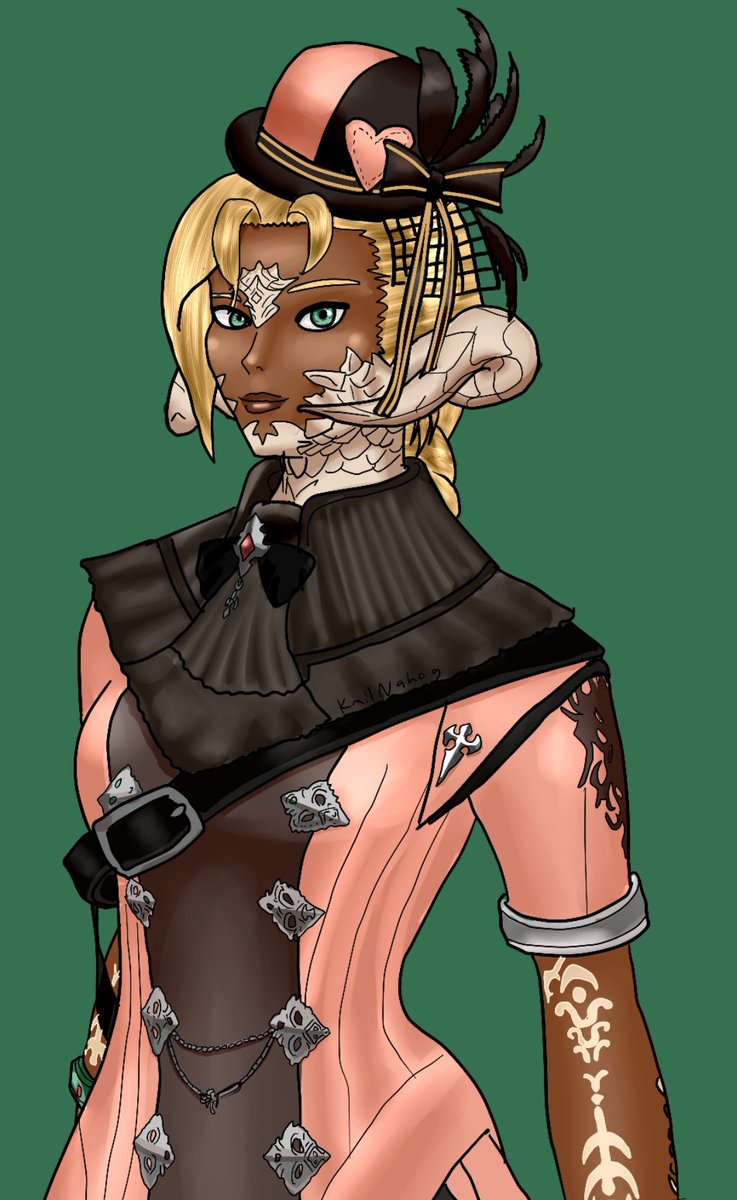 Ram Eckett of Gilgamesh! #ffxiv #ffxivart #femra