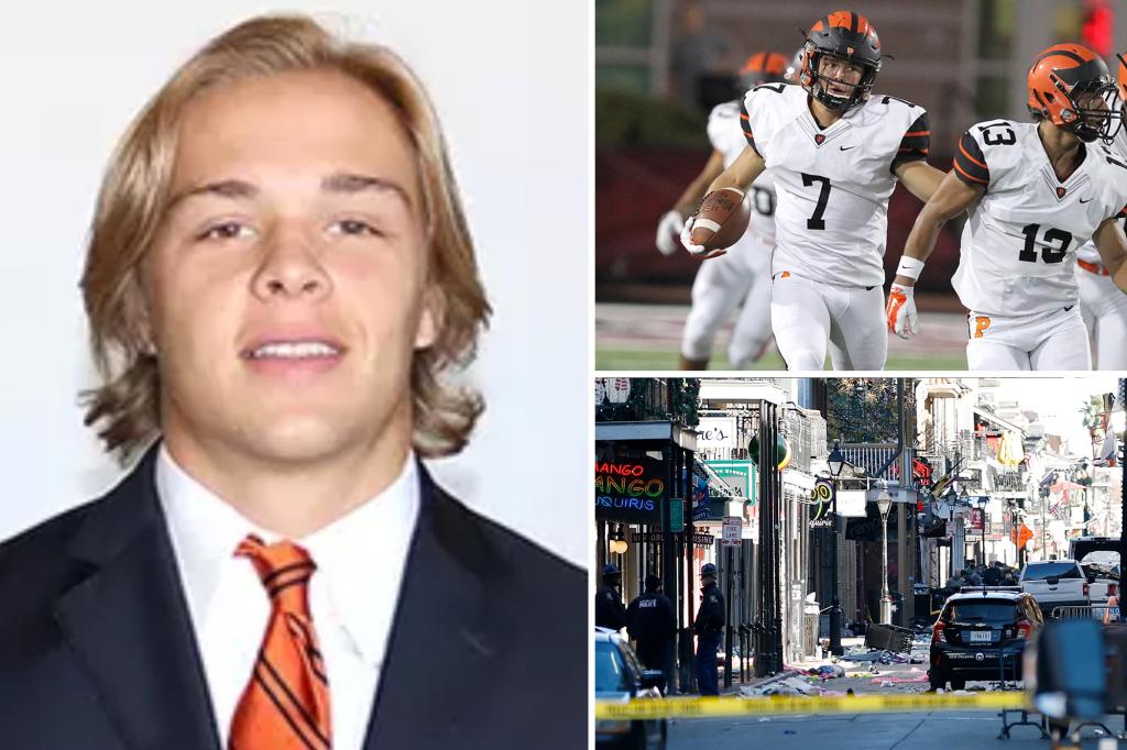 nypost's tweet photo. Tiger Bech, former Princeton football star, killed in New Orleans New Year’s attack https://t.co/I5tiLxxbQ2 https://t.co/7hurVnkL0F