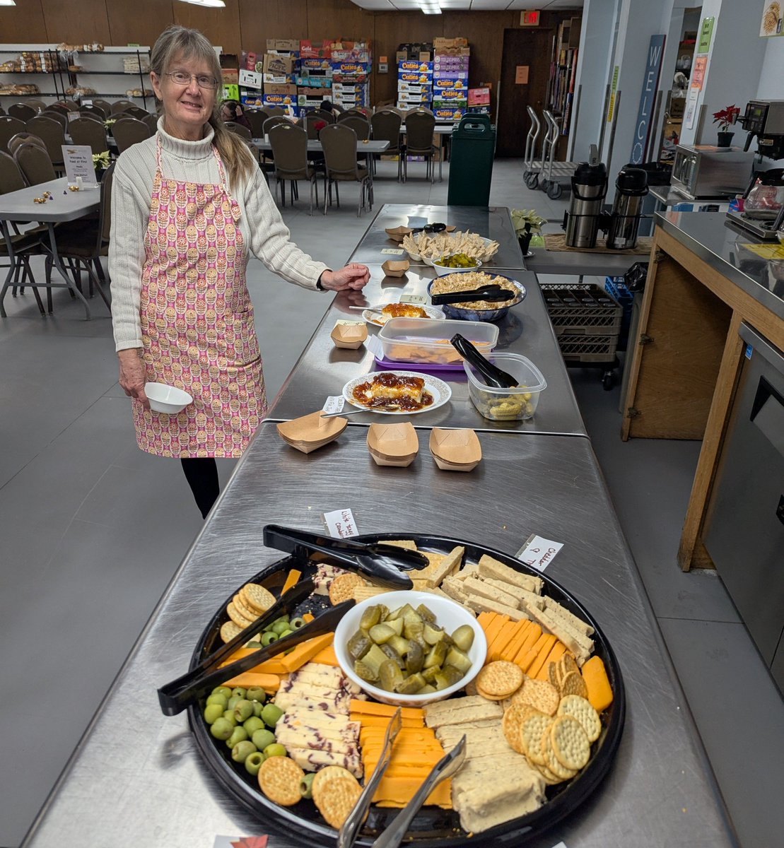 Happy New Year from Food at First!!! Yes, of course we are open today. Dinner at our normal time 5:45pm - 6:15pm. Carol made a nice big spread of cheese and cracker if you want to come in early for New Year's. Thanks Carol! 

buff.ly/2LDQRi1