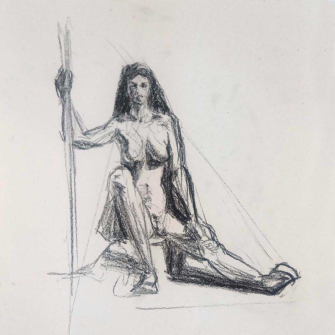 bodabufu's tweet photo. "Guardian of Shadows: A Timeless Gaze" 
#CharcoalArt #FigureDrawing #ArtWithEmotion  #TimelessBeauty #SketchLife #HumanForm #CreativeExpression #FineArt  #ArtisticJourney #InspirationThroughArt https://t.co/gfe3dyNHOO