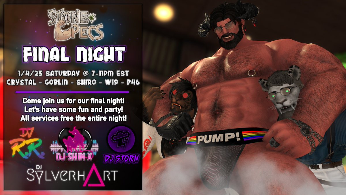 Hello everyone! We've got some news...
The good news is we're opening this Saturday night with more Stone Pecs fun!
The bad news is that we'll be shutting down officially after this weekend...

Thank you all for your support and fun these past years!
Hope to see you there!